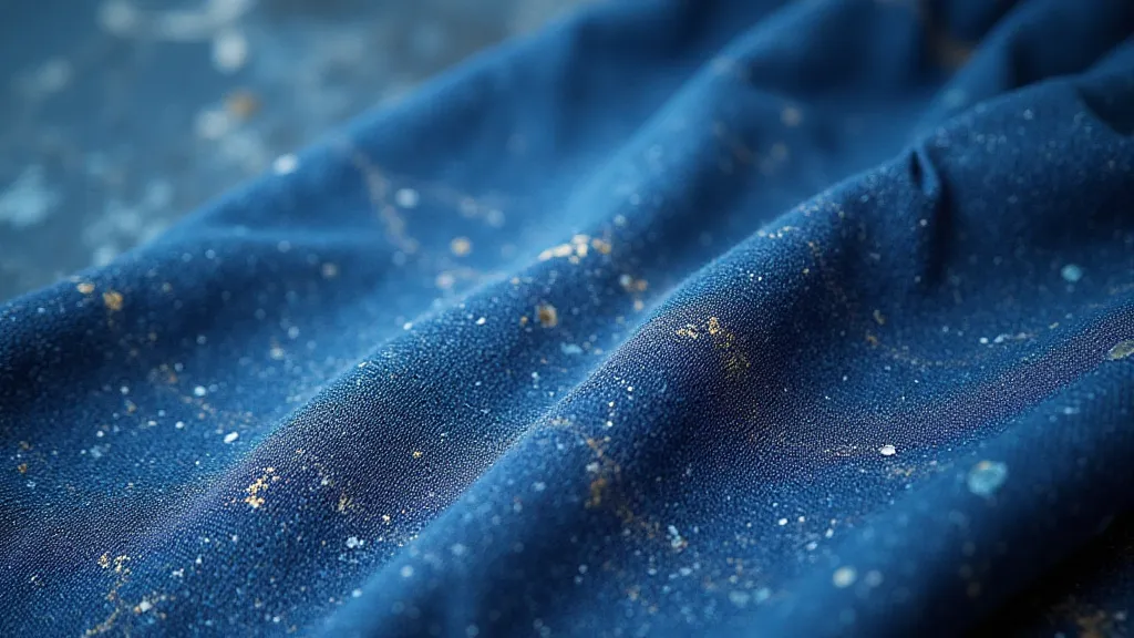 Fragment of antique indigo dyed fabric
