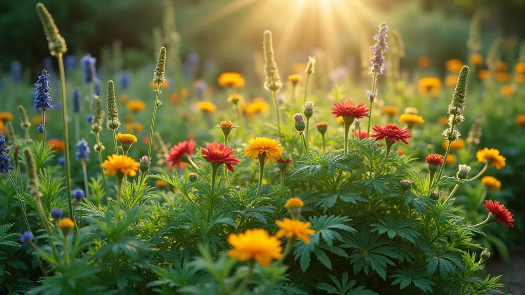 Garden of dye plants