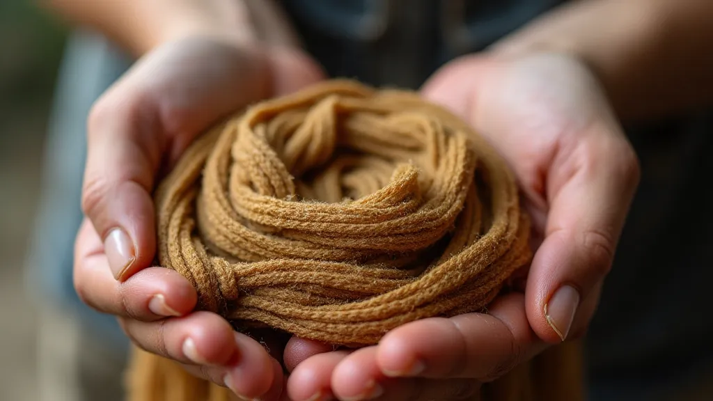 Hand holding dyed fabric