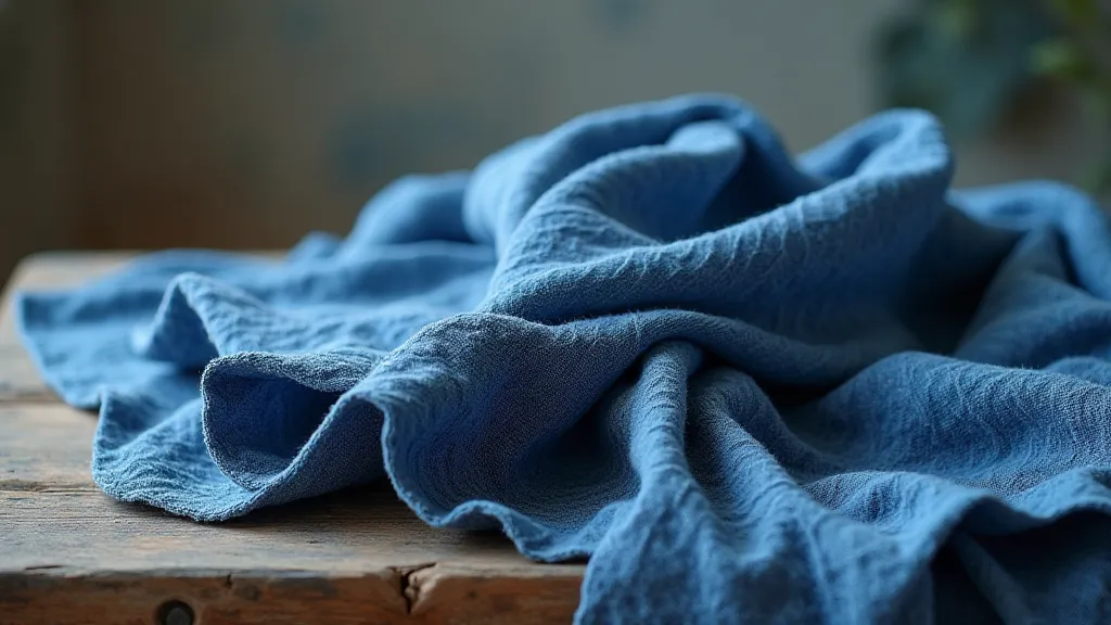 Antique indigo textiles collection