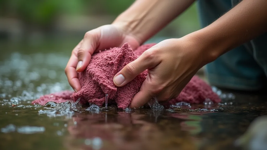 Washing naturally dyed fabric